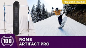 The Rome Snowboards Artifact Pro - Selected for the Whitelines 100 Snowboard Awards Name a more universally beloved freestyle board than the Rome Snowboards Artifact; we’ll wait. For years it has sat at the very top of the tree, rivalled by a tiny smattering of others – and we don’t expect that to change any time soon. That being said, its fun-on-a-bun personality does make it a bit noodly for the biggest features in the park. Just a bit of extra stiffness, combined with a few other tweaks here 