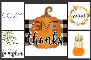 Simple Fall Printables: Home Decor for Practically Nothing - Just Homemaking