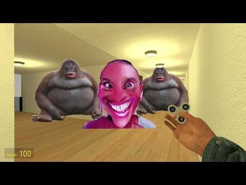 Creepy Smile Horror😱 | Giant Gorilla Chase in Haunted Hallway|#esrafilgamingofficial #gmod #nextbots