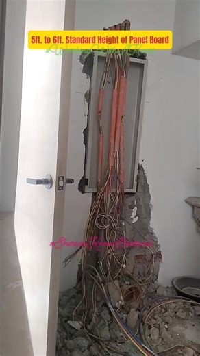 8.9K views · 62 reactions | Standard Height for Panel Board (5ft.to-6ft.) @topfans #fbreelsfypシ゚viralシ #fypシviralシ2024 #reelstrending #workingWithAheart #electrician #vidioviral #safetyfirst | Sherwin Knows Electrical | Facebook