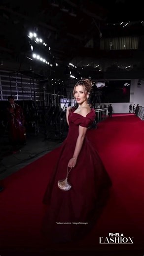 Tasya Farasya Becomes Lady in Red While Attending The Devil Wears Prada 2 Press Tour in Tokyo