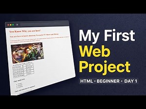 WEB DEV with DEMON SLAYER!! | HTML Beginner Project