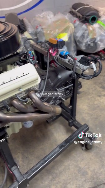 Bone colored LS3 525 mated to our stage 2 4L60 rated at 700lb ft tq for Billys 50. Please call us for pricing and options. These are new GM performance engines. #fyp #fy #foryou #sbc #oldschool #musclecars #classiccars #retro #classic #chrevrolet #foryoupage