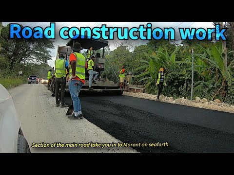 ASPHALT PATCHING SECTION OF THE MAIN ROAD INTO SEAFORTH ST THOMAS