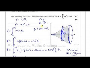 [P4] C34, (IAL), WMA02/01, Jan 2014, Q12, Integration, Volumes of Revolution, Trig Functions