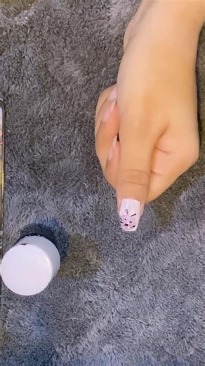 How to easy cat nail art tutorial #nails #youtubeshorts #viralshort#simplenails