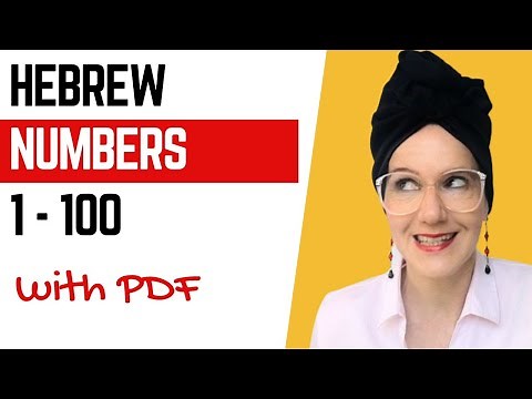 1-100 Hebrew numbers (male and female)