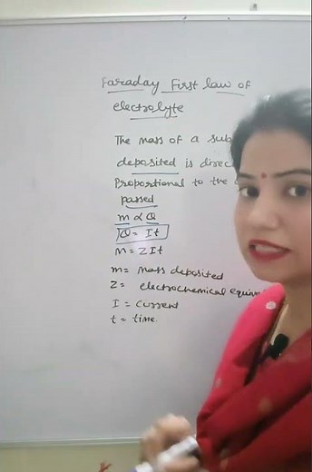Faraday’s First Law ⚡ | Electrochemistry | Class 12 Chemistry |#short #chemistrypage