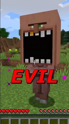 Minecraft but Villagers are EVIL