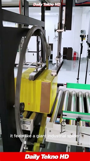 Watching This Machine 😵‍💫 SPIN Is So Satisfying #WrappingMachine