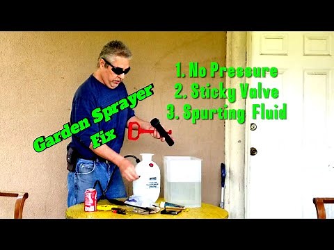 Garden Sprayer not building up pressure, trigger sticking, valves leak. EASY FIX