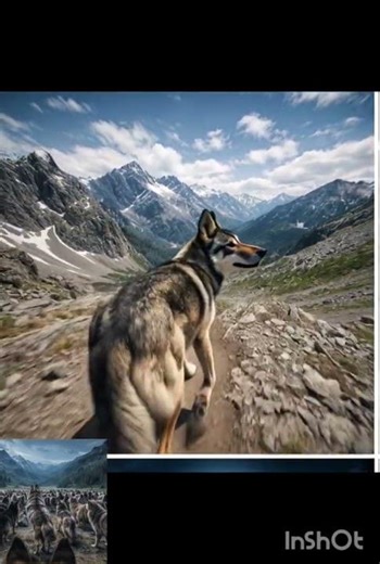 A pack of wolves is howling.