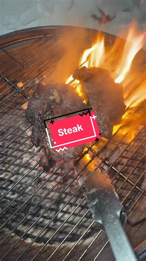 Steak 🥩 on the Weber Kettle ❣️ seasoned with @Grand Oaks BBQ Beef Rub 😛 got lit with @BURN! always 🔥 I helped Fuel my Fire with @Bearmountain BBQ Apple Wood Chunks 🪵 . adding the wood chunks definitely gave my steak an amazing flavor. I will be doing this method forever now 😍 #steak #steaktok #bbq #fyp #steaktiktok
