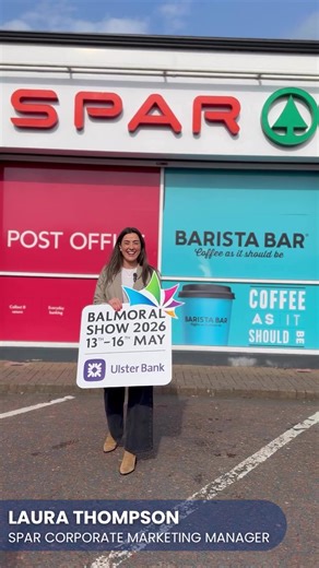 𝗛𝗘𝗔𝗥 𝗙𝗥𝗢𝗠 𝗦𝗣𝗔𝗥 🎤 We’re delighted to welcome @SPAR NI back as a 𝐏𝐥𝐚𝐭𝐢𝐧𝐮𝐦 𝐒𝐩𝐨𝐧𝐬𝐨𝐫 of the Balmoral Show once again this year! 🌟 Hear from 𝐋𝐚𝐮𝐫𝐚 𝐓𝐡𝐨𝐦𝐩𝐬𝐨𝐧, 𝐂𝐨𝐫𝐩𝐨𝐫𝐚𝐭𝐞 𝐌𝐚𝐫𝐤𝐞𝐭𝐢𝐧𝐠 𝐌𝐚𝐧𝐚𝐠𝐞𝐫 as she shares what visitors can look forward to from SPAR at this year’s show. From barista coffee to pick-up lunches, and of course the beloved Big Red Hat, there’ll be plenty to enjoy at the SPAR stand! ☕🥪🎩 A huge thank you to 𝐒𝐏𝐀𝐑 for their cont