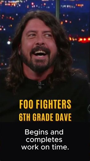 Dave Grohl's School Report: 6th Grade Dave 😂