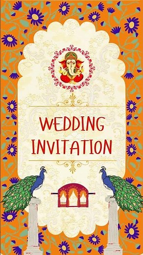 Wedding invitation video template free download || Canva tutorial #canva #weddingvideo