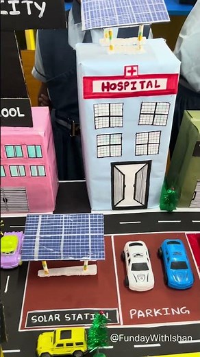 Smart City Project Working Model | Smart Solar City Science Project Ideas | Smart City School model