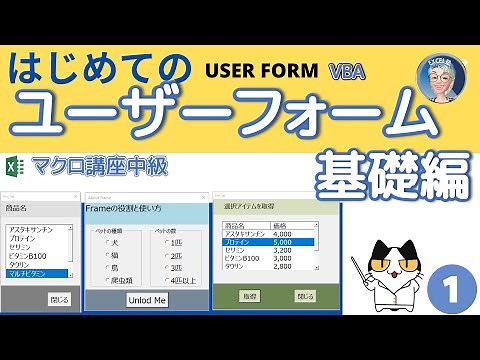 [VBA User Forms] Basics Part 1: Using User Forms and Controls to Streamline Work, Excel Juku's In...