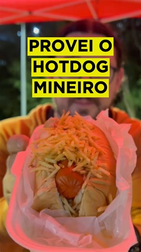 PROVEI O HOTDOG MINEIRO Eu quero provar todos os hotdogs do mundo e hoje tô em Belo Horizonte pra ver se descubro qual é o autêntico cachorro quente das ruas mineiras! Será que tem queijo? Claro que sim. #hotdog #mineiro #minasgerais #belohorizonte #cachorroquente | Braian Rizzo