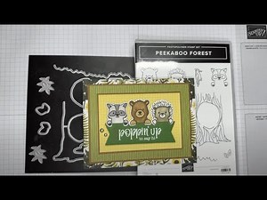 Stampin’ Up! Peekaboo Forest Hello Card Tutorial #diy #patternedpaper #papercrafting #handmade