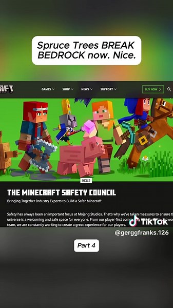 Spruce Trees Can Break Bedrock in Minecraft