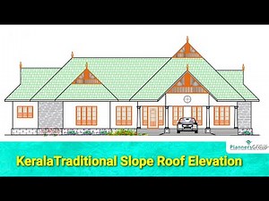 AutoCAD Malayalam Tutorial | Kerala Traditional Slope Roof Elevation