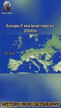 Europe if sea level rises to 2000m 🌍 | People Whom