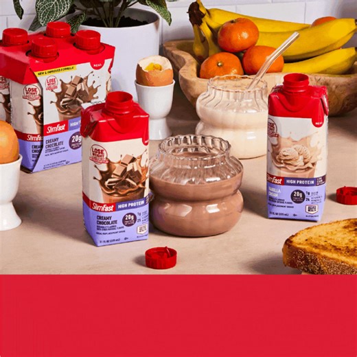 Busy mornings don’t mean skipping nutrition. SlimFast High Protein shakes deliver 20g of protein in a smooth, creamy breakfast you can grab and go. | Slimfast