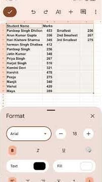Google Sheets Formatting 📱 | Phone Se Easy Trick