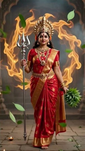சிவப்பு சேலை கட்டிக்கிட்டு,....🙏🌸🌿🪔 #karumariamman #tiruverkadu #amman