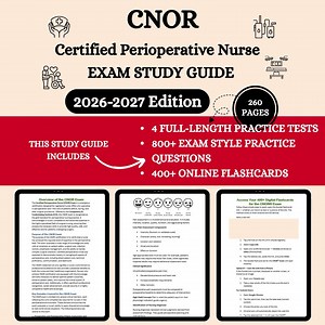 CNOR Exam Review 2026 | Cnor Exam Prep | Cnor Notebook | Cnor Study Guide | Certified Perioperative Nurse | Cnor Practice Questions - Etsy Canada