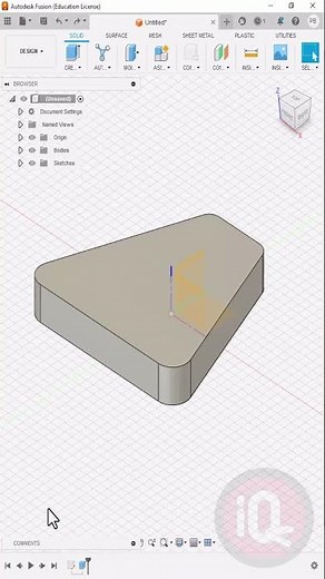 Fusion 360: Fillet #3dprinting #fusion360 #fusion360tutorial #cad