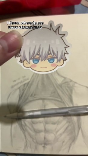 I love drawing cute stickers too 🥺🫶 #jjk #drawing | Draw