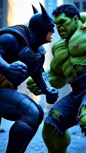 Batman vs Hulk 🥊 Epic Fight Scene #Shorts #shortsfeed