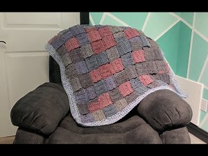 Super Easy Crochet Basket Weave Blanket