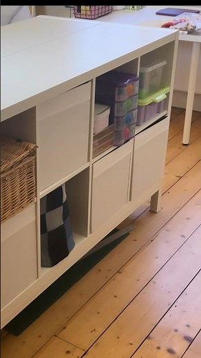 IKEA hack. Make a sewing/craft table using Kallax units