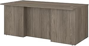 Bush Business Furniture Office 500 72W x 36D Executive Desk in Modern Hickory