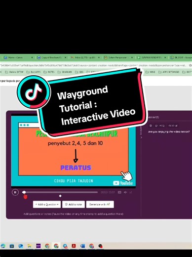Tutorial Interaktif Video di Wayground
