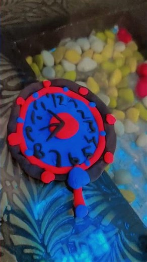 beautiful clock with clay