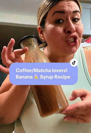 First timer here making some homemade Banana syrup and it came out amazing. #banana #trending #homemade #coffeetiktok #bananasyruprecipe #itschulacin