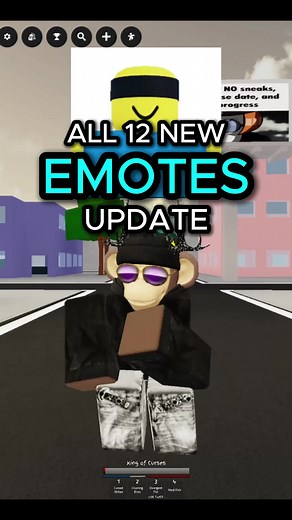 ALL 12 NEW EMOTES IN THE NEW JJS UPDATE 🔥😭 #jjs #roblox #jujutsushenanigans #jujutsukaisen #update