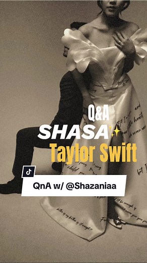 QnA with Shazania tentang taylor swift!!🤗 Siapa yang disini juga swifties?!! #etiquettewhite #Shasagio #HappyWedding #weddingdress