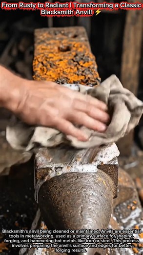 From Rusty to Radiant | Transforming a Classic Blacksmith Anvil! ⚡
