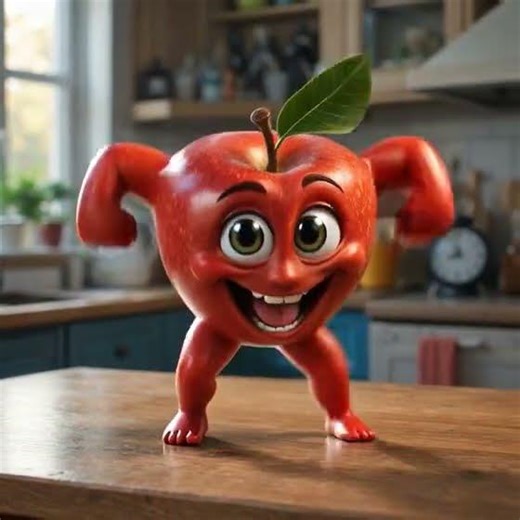 Dancing Apple ASMR 🍎✨ #Shorts