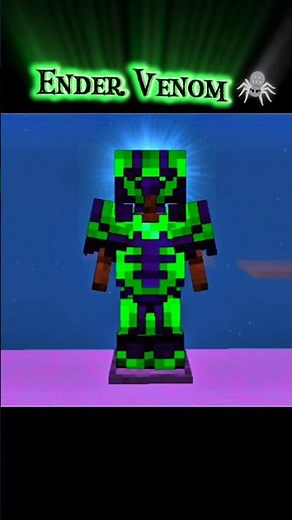Ender Venom 🕷️ 💀 Minecraft_Armor_Trim_Combination #minecraft