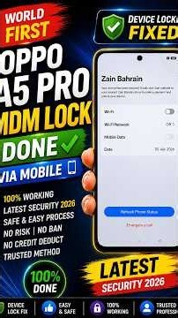 World First OPPO A5 Pro 5G MDM Lock Remove 2026 F64 Box Bluetooth Programming via Mobile ISP Pinout