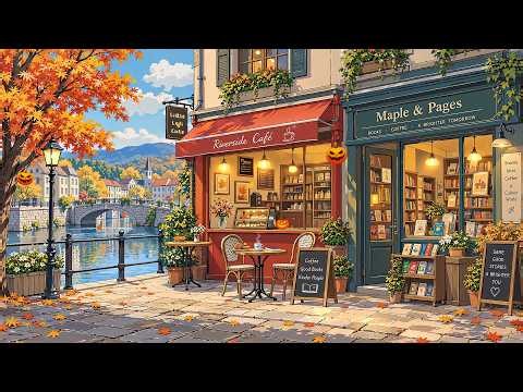 Autumn Bookstore & Morning Coffee 🍁 Relaxing Lofi Beats to Start the Day ☕ Lofi Hip Hop