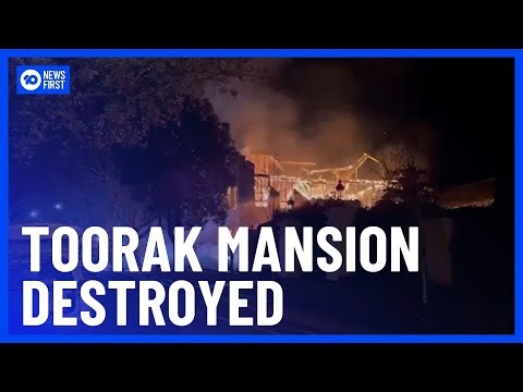 Suspicious Fire Destroys Nearly Renovated Mansion in Melbourne’s South-East | 10 News First