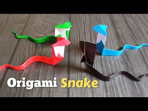 Easy Origami Snake - Origami Animal - Origami For Beginners