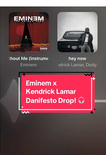🚨 New Danifesto Drop! 🚨 🎧 Eminem – Without Me ⚡ X ⚡ Kendrick Lamar – Hey Now Two legends. One unstoppable flow. Eminem’s chaos meets Kendrick’s control — this one HITS different. 💥🎤 📀 New album “Manifest the Drop” OUT NOW! 12 high-energy EDM tracks → Spotify, Apple Music   more (Spotify link in Bio). This album is built for the festivals, the late nights, and the ones who never stop moving. Turn it up — and get ready to manifest the drop. 💥 #Danifesto #ManifestTheDrop #fyp #foryou #EDMFam